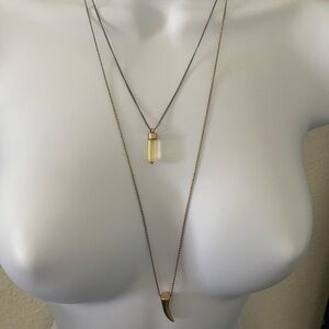 Elegant Gold and Silver Layered Necklace Set